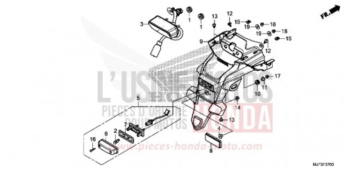 FANALE POSTERIORE CTX700AE di 2014